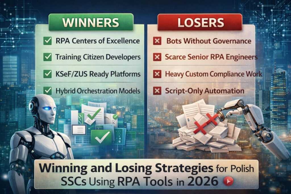 “Winners versus losers in Poland’s RPA transition highlighting governed centers of excellence versus unmanaged bot deployments in 2026”