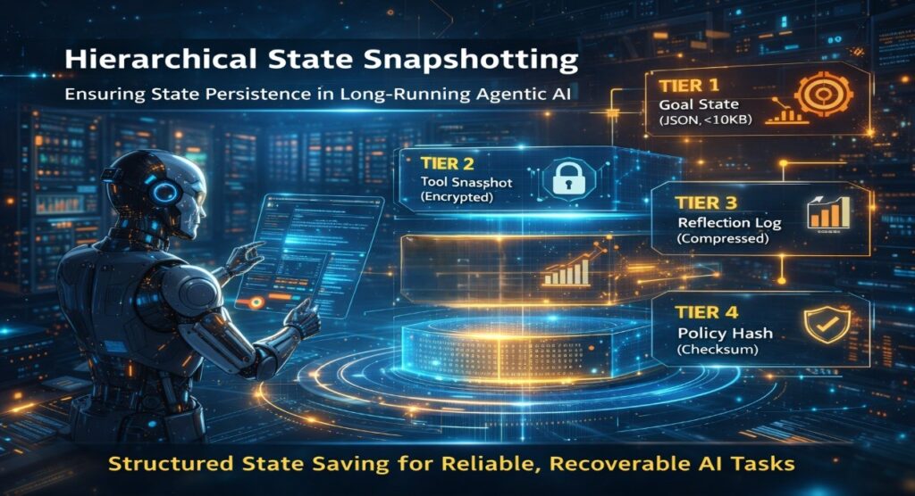 Agentic Service Mesh architecture diagram showing control plane policy engine, MCP sidecar data plane, inter-agent authentication, and state persistence layer in enterprise AI systems